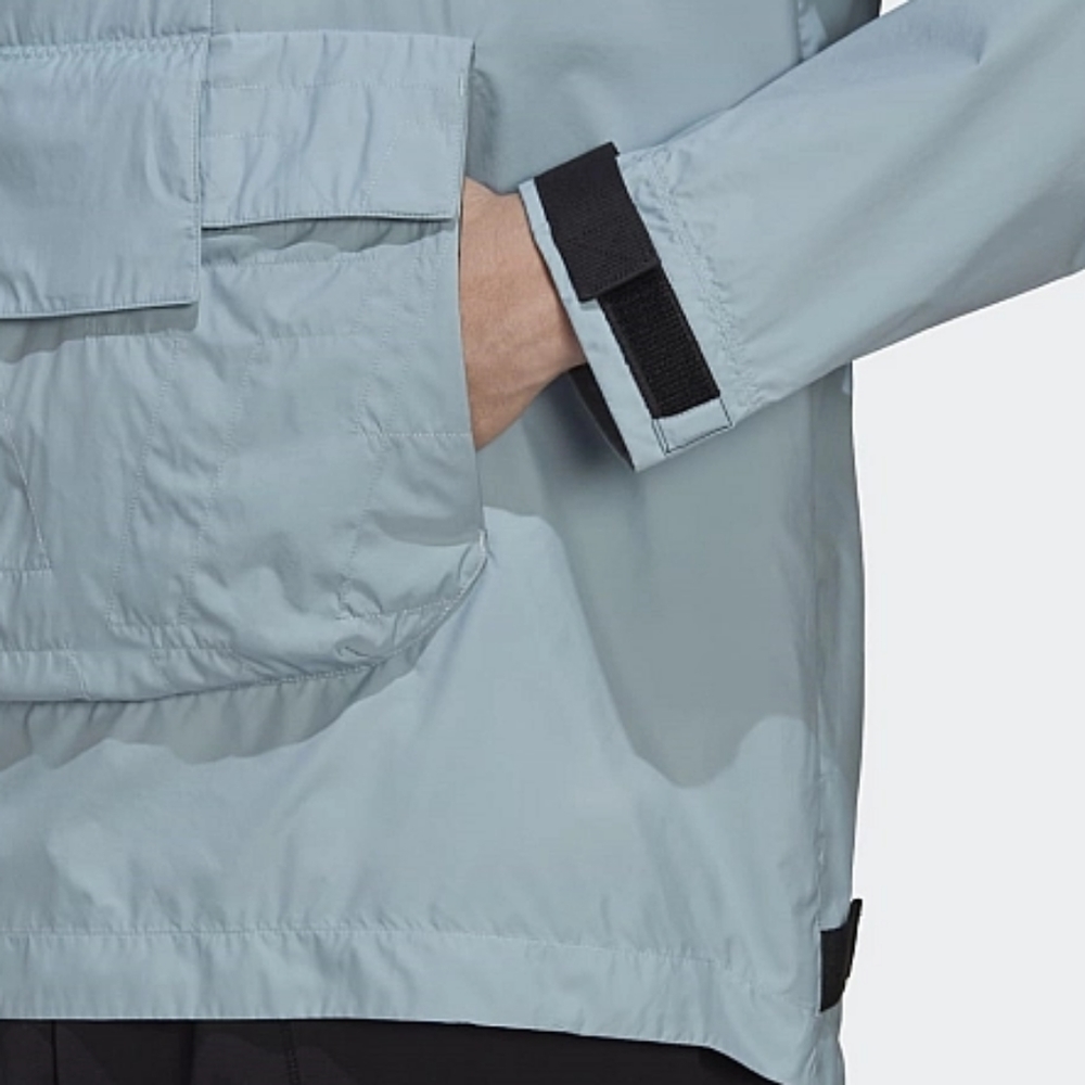 NWT Adidas Magic Grey TERREX Made To Be Remade Windbreaker Anorak XL - Picture 7 of 8